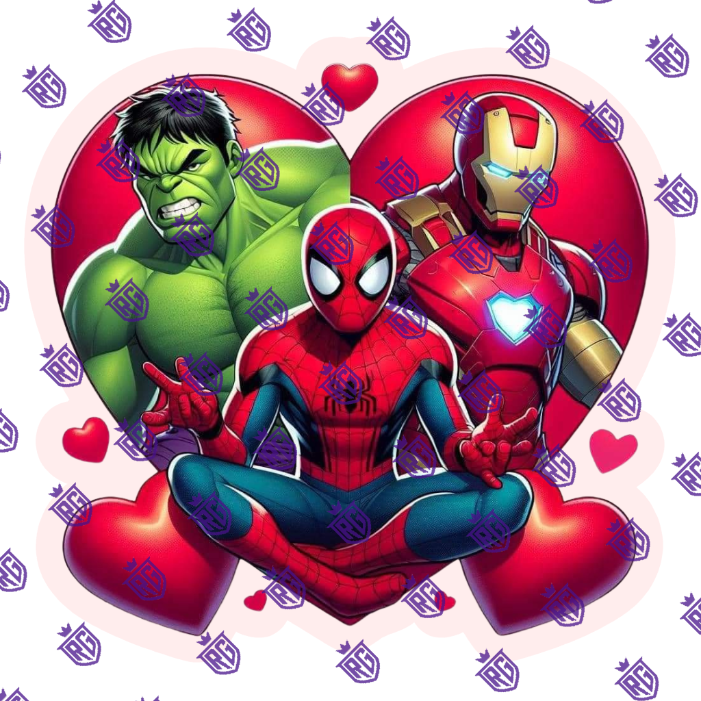 Valentines Acrylic Blank With Decals