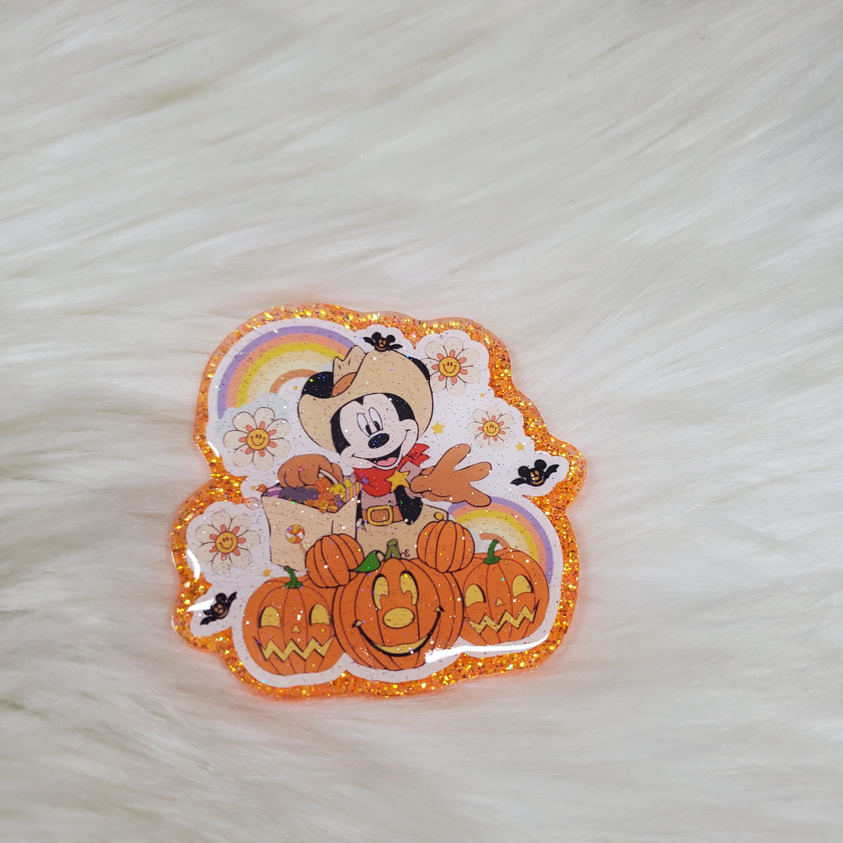 Fall Jack O Lantern Mickey Badge Reel