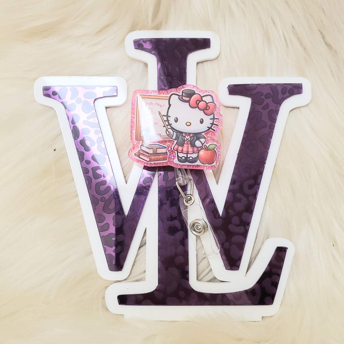 Teacher White board HK Badge Reel