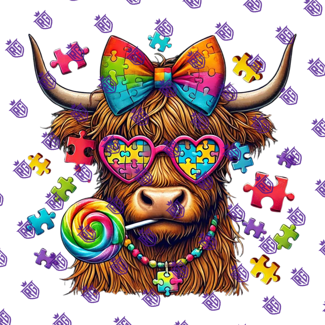 Autisum Acrylic Blank With Decals