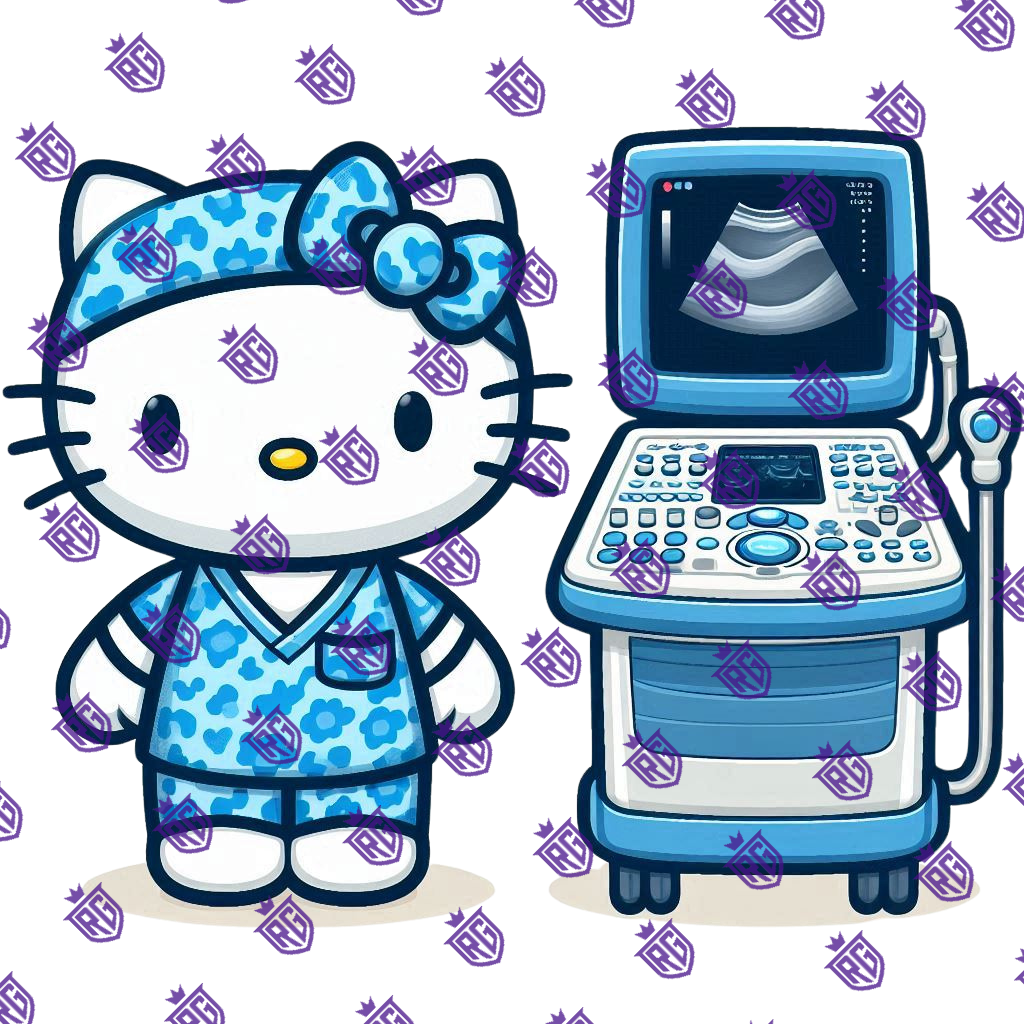 Hello Kitty Ultrasound Tech Acrylic Blank