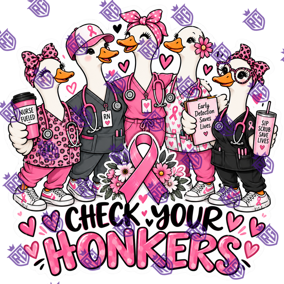 Check your honkers gray scrubs acrylic blank