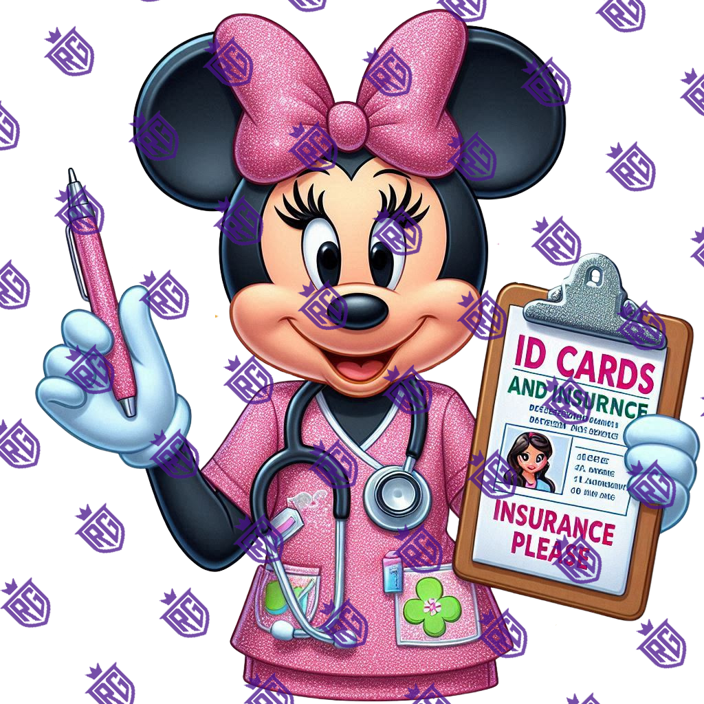 ID Cards Nurse Acrylic Blank With Decal