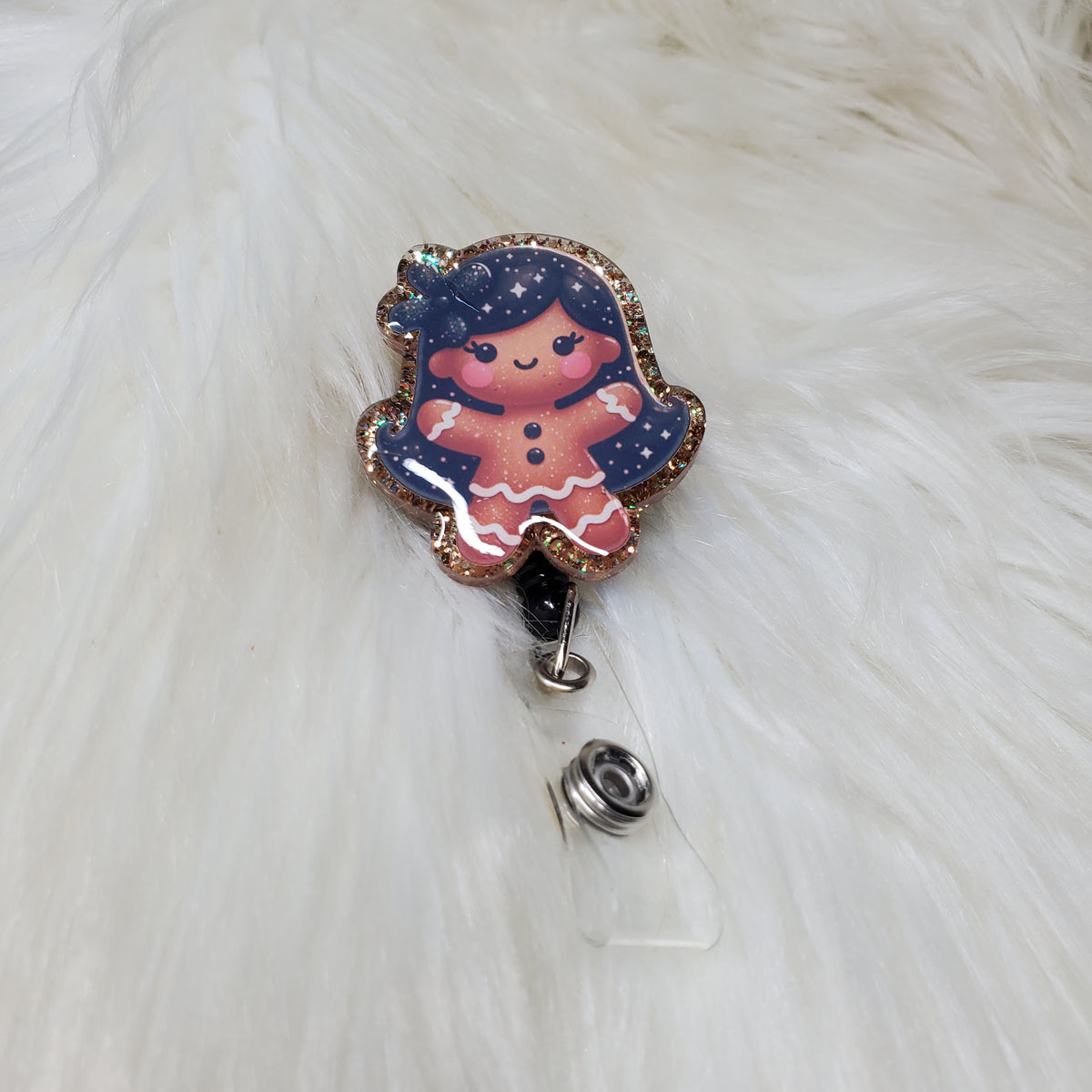 Gingerbread Girl Badge Reel