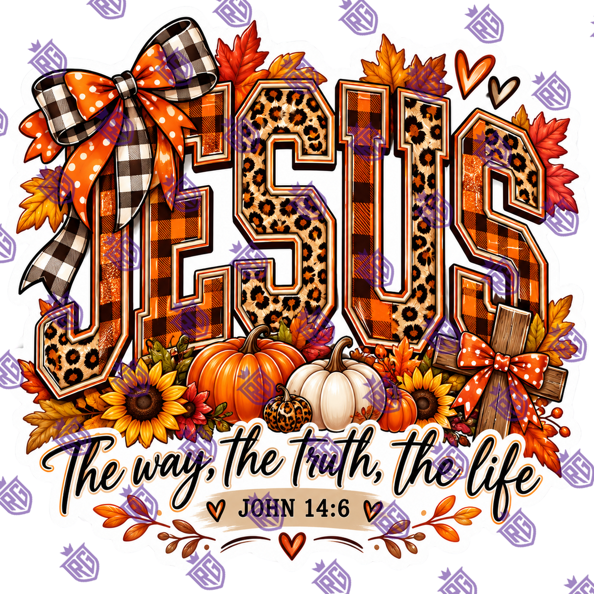 Fall Jesus the way the truth and the life acrylic blank