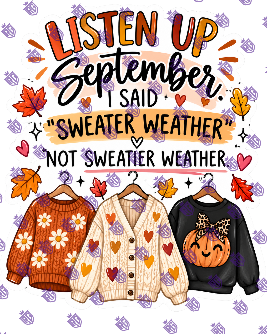 Listen up September acrylic blank