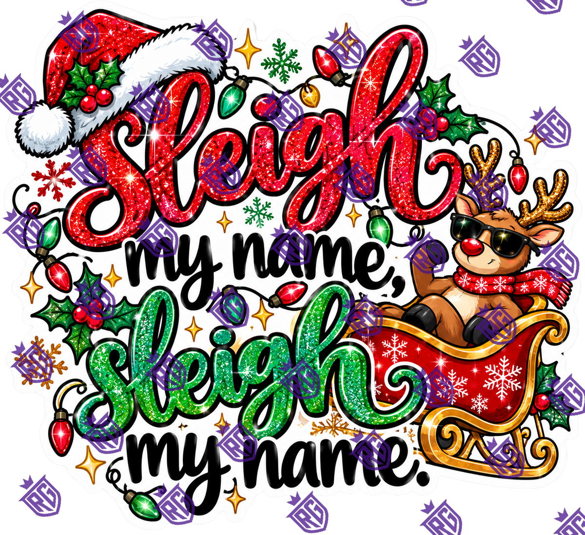 Sleigh My Name sleigh my name acrylic blank