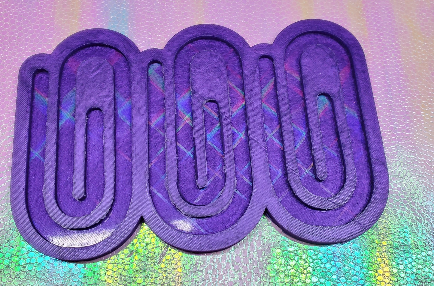 Tripple Holographic Paper Clip Mold