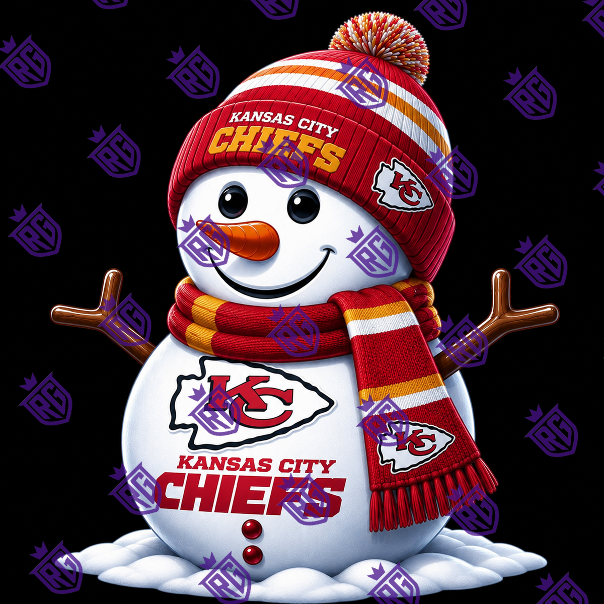 Snowman KC Acrylic Blank With Decal