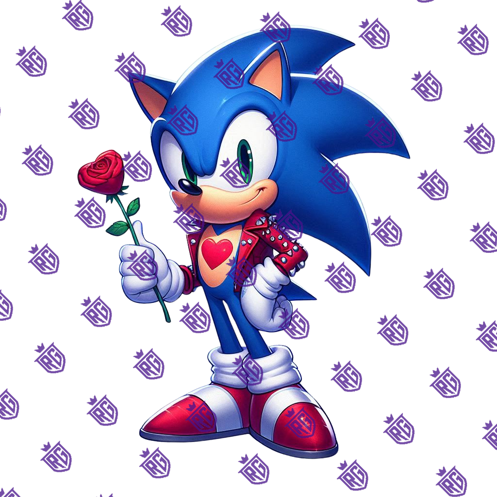 Sonic Rose Acrylic Blank With Decals