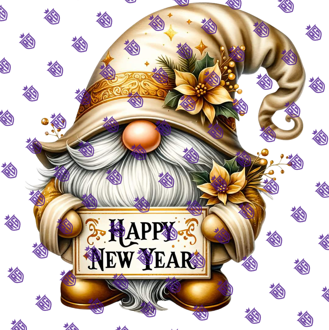 New Years Acrylic Blank With Decals