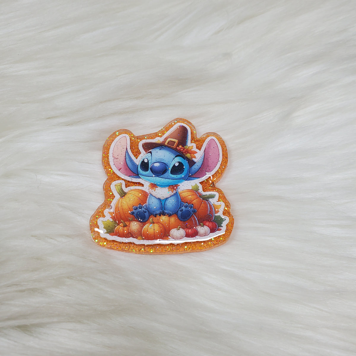 Fall Thanksgiving Stitch Pumpkins Badge Reel