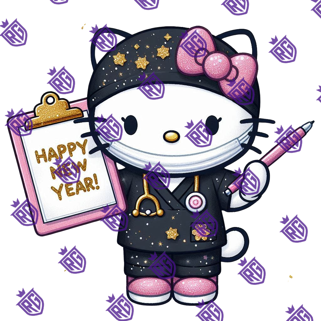Happy New Year Medical Assistant Acrylic Blank With Decals