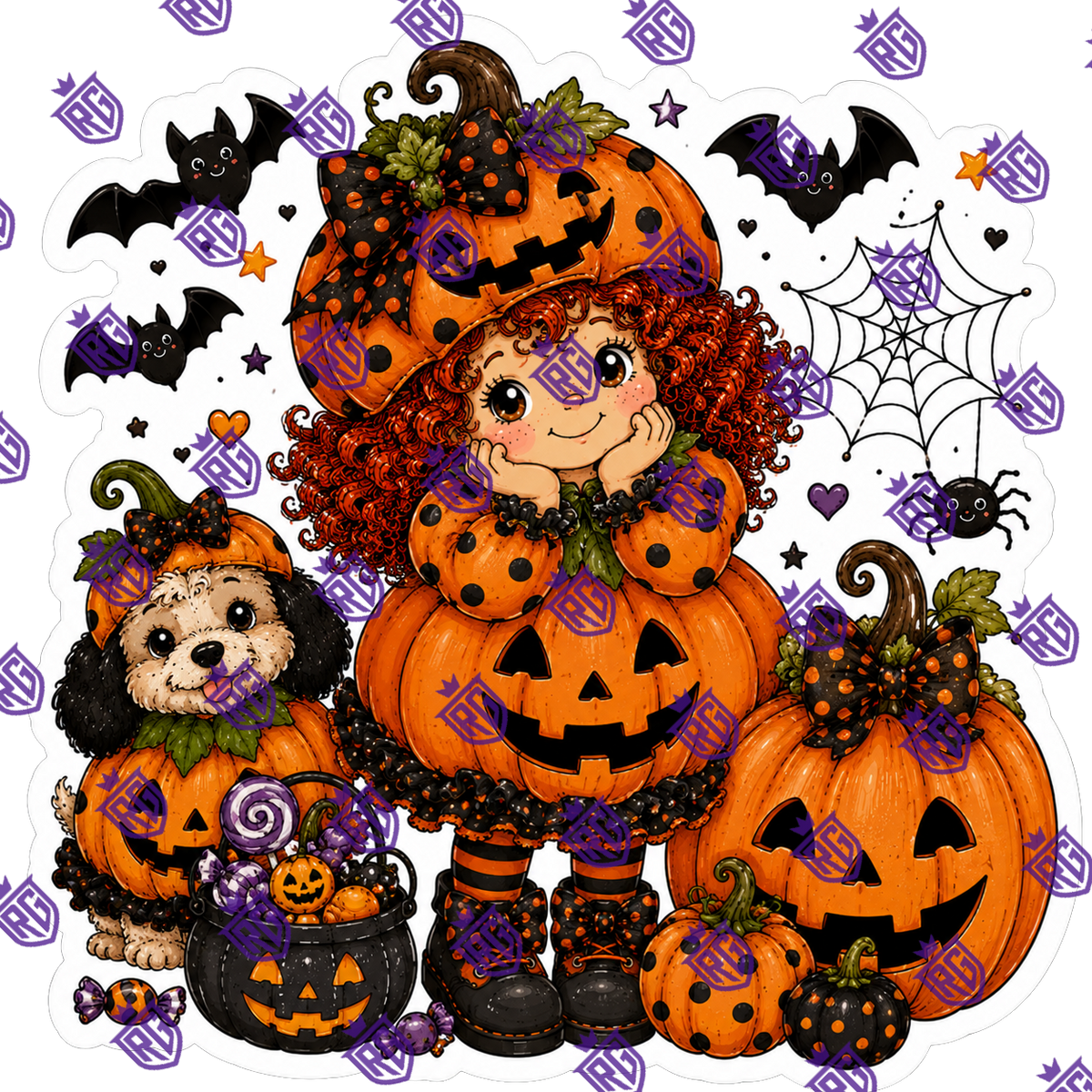 Halloween Strawberry Shortcake Acrylic Blank
