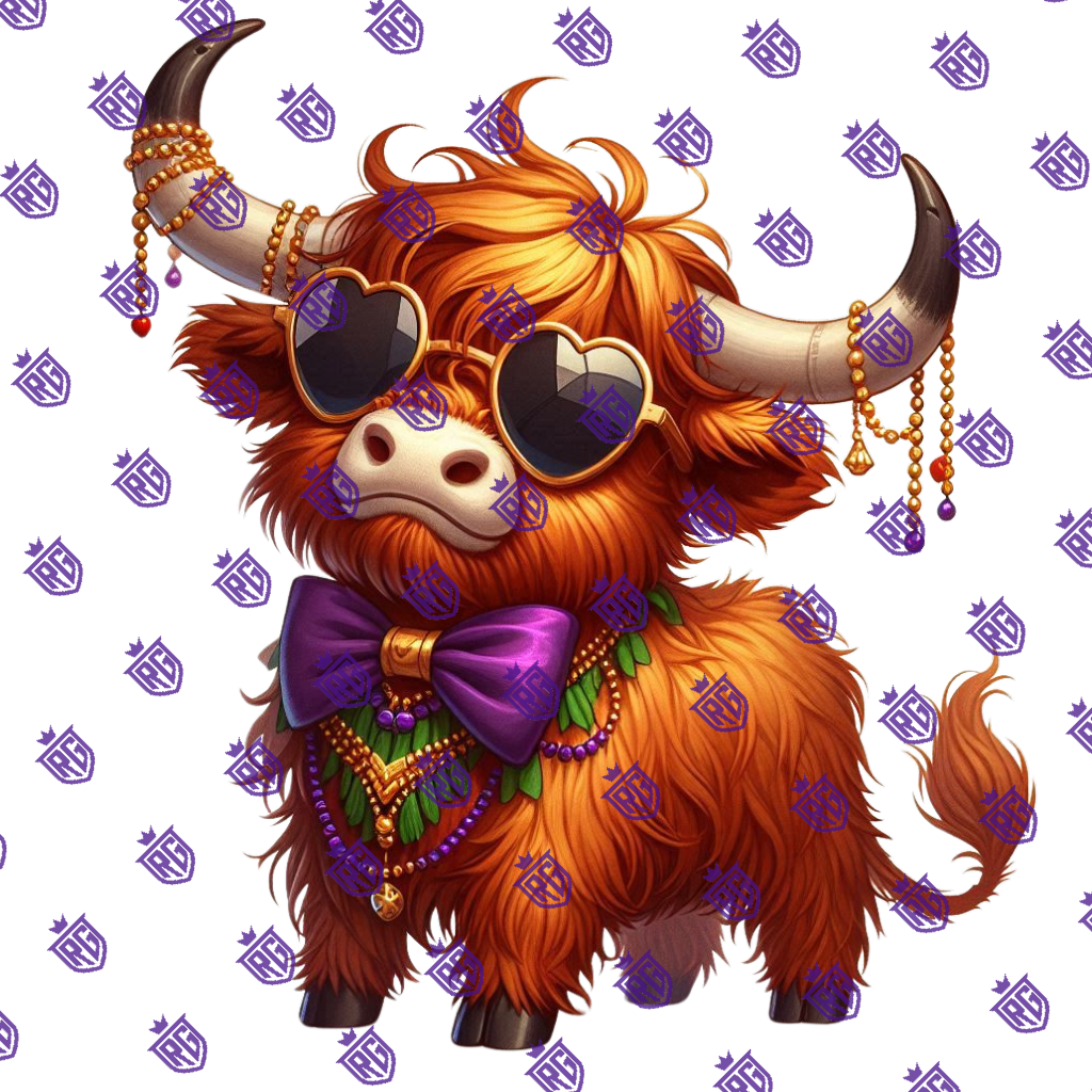 Mardi Gras Acrylic Blank With Decals