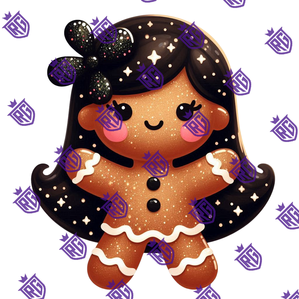 Gingerbread Girl Acrylic Blank With decal
