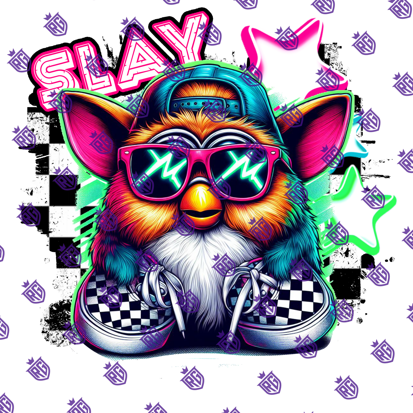 Slay Acrylic Blank With Decals