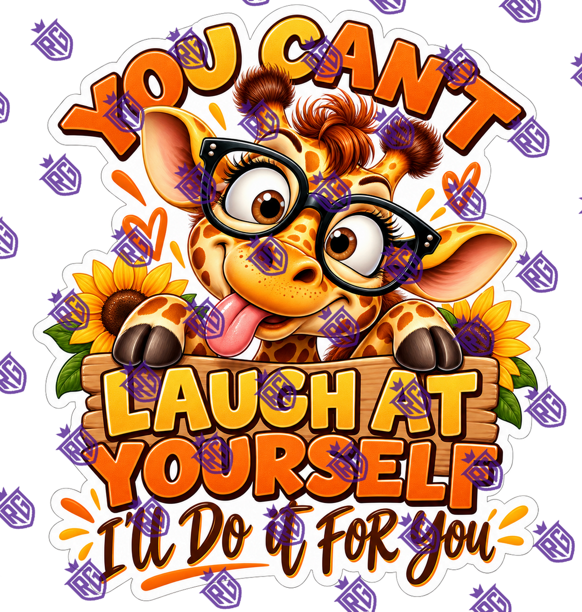 You can't laugh at yourself I'll do it for you acrylic blank