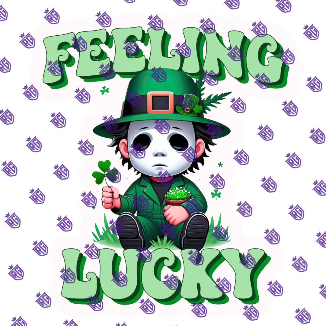 Feeling Lucky Acrylic Blank With Decals