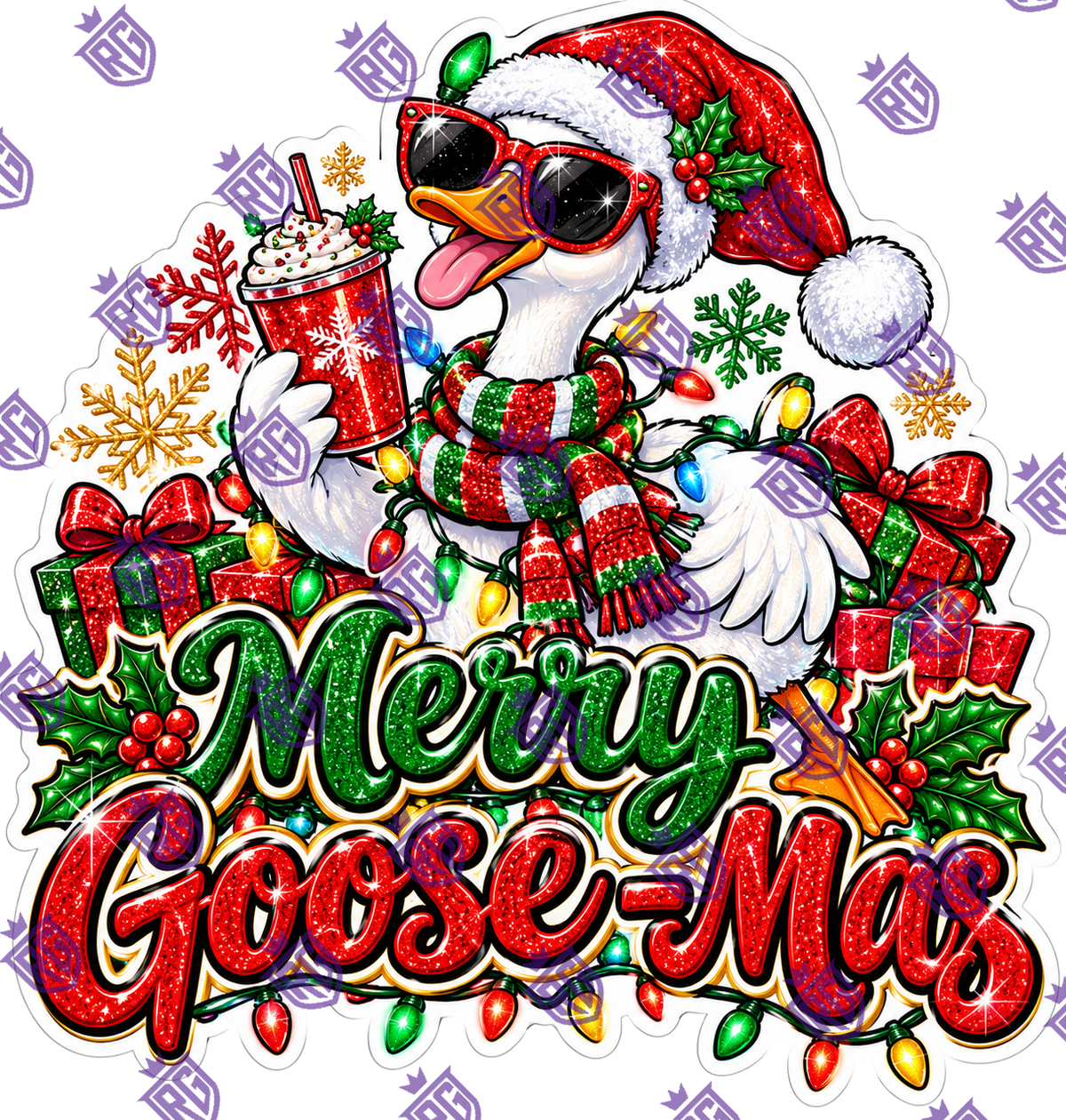 Merry Goose-mas Acrylic Blank