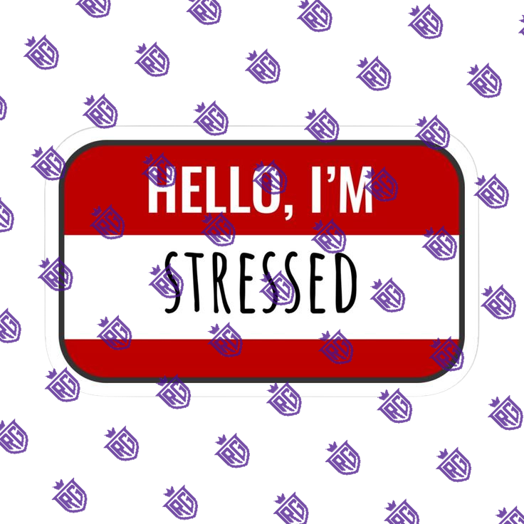 Hello I'm stressed acrylic blank