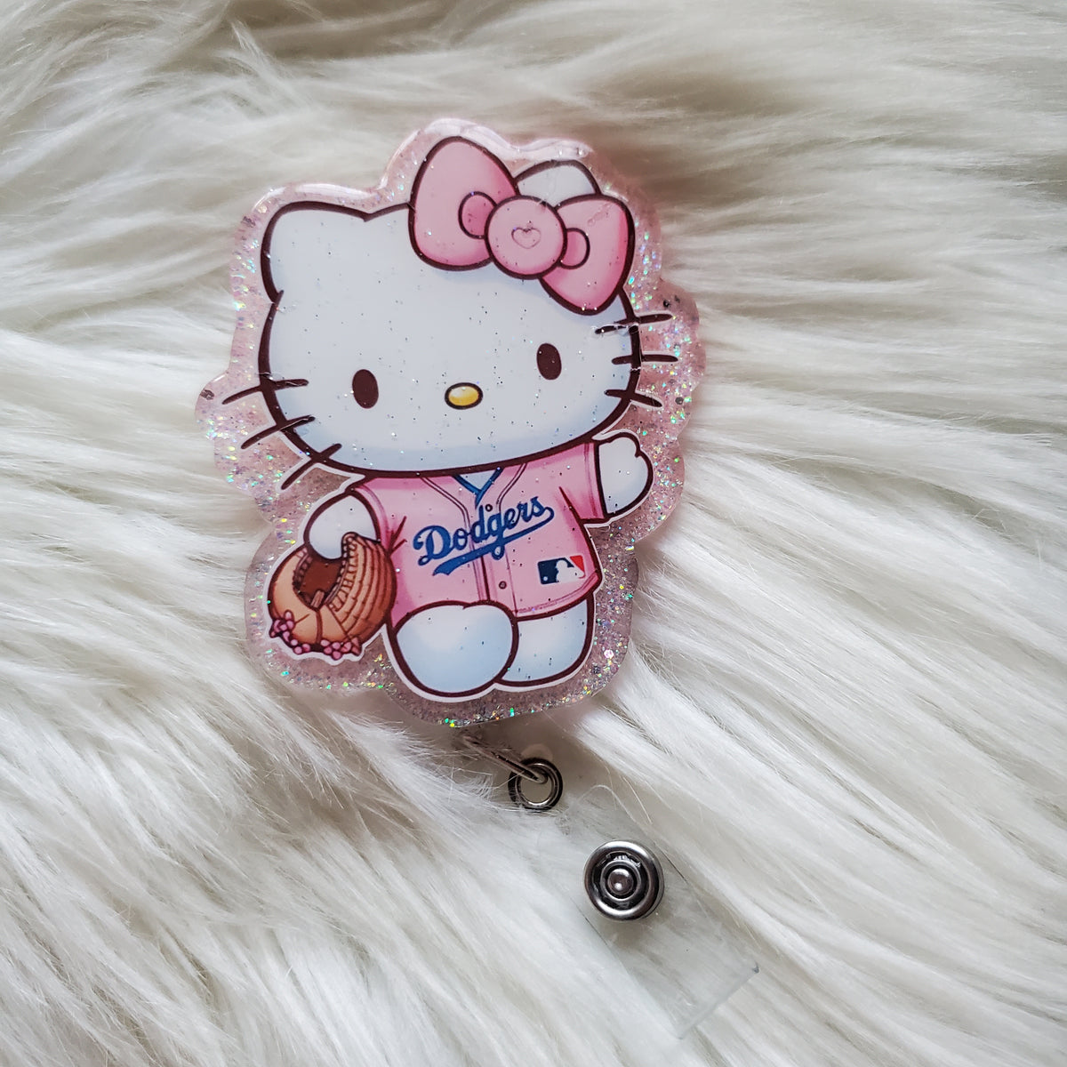 LA HK Badge Reel
