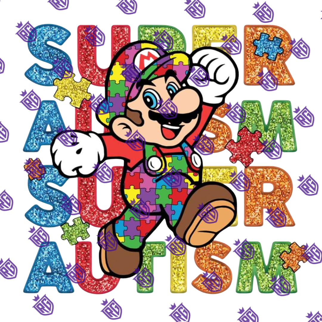 Autisum Acrylic Blank With Decals