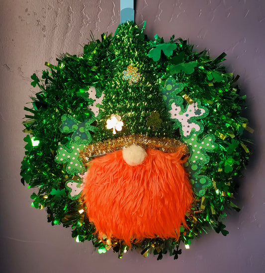 Gnome St. Patricks Day Wreath