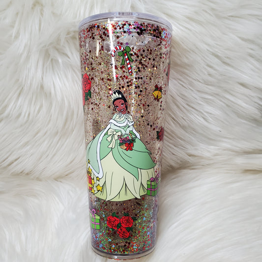 Tiana 24oz Snowglobe tumbler