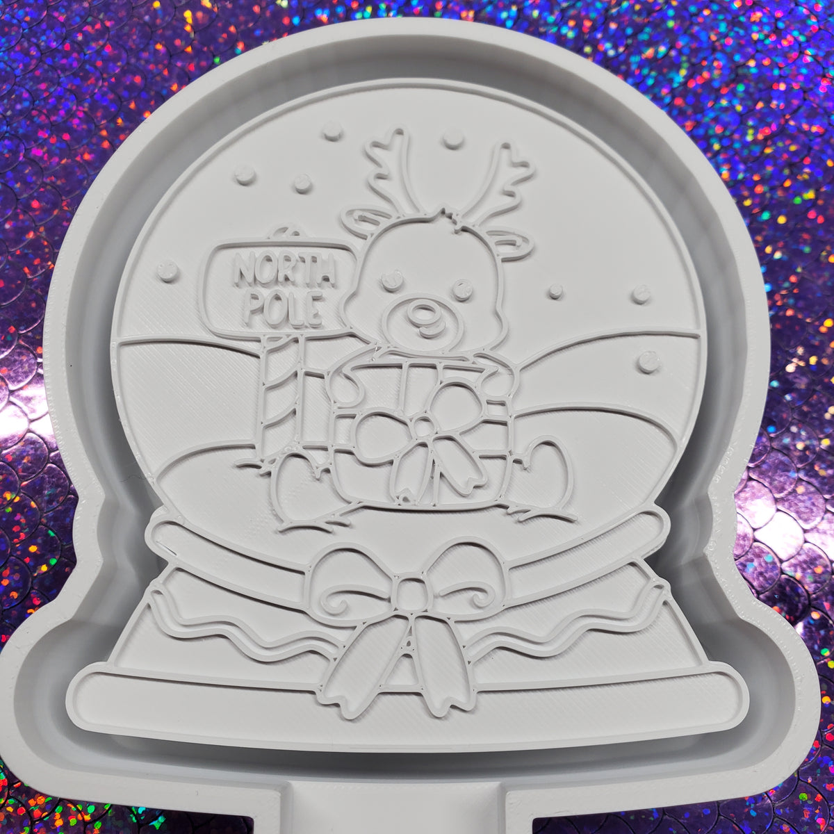 Reindeer Snowglobe Freshie Mold