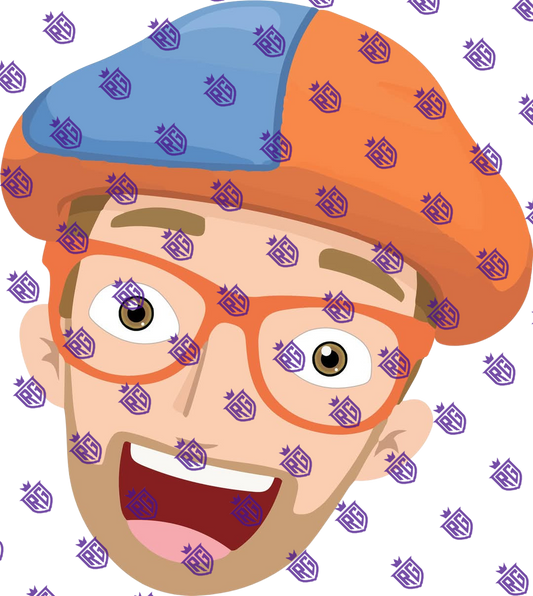 Blippi Acrylic Blank With Decals