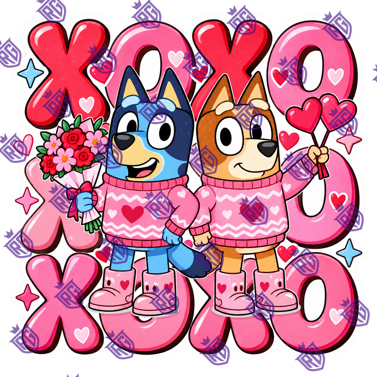 Xoxo  Acrylic Blank With Decals