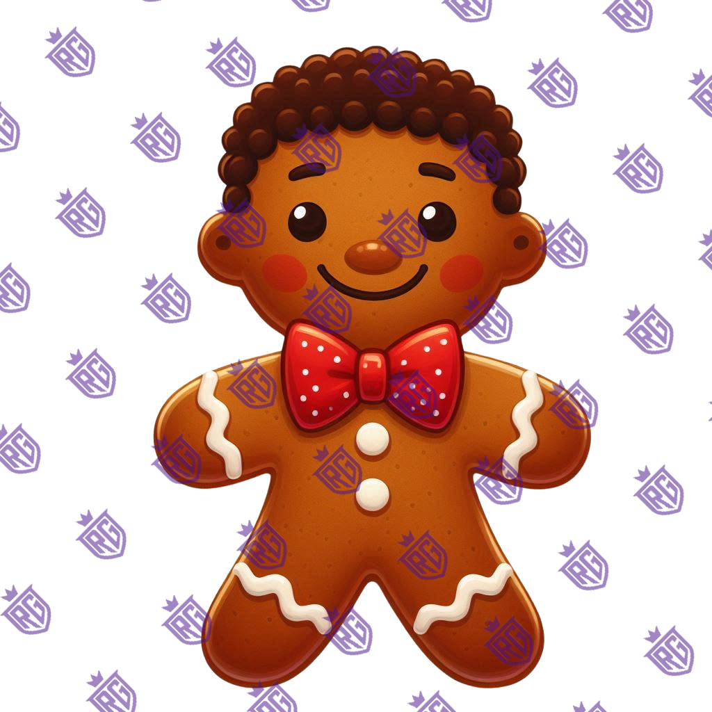 Gingerbread Boy Acrylic Blank With Decal