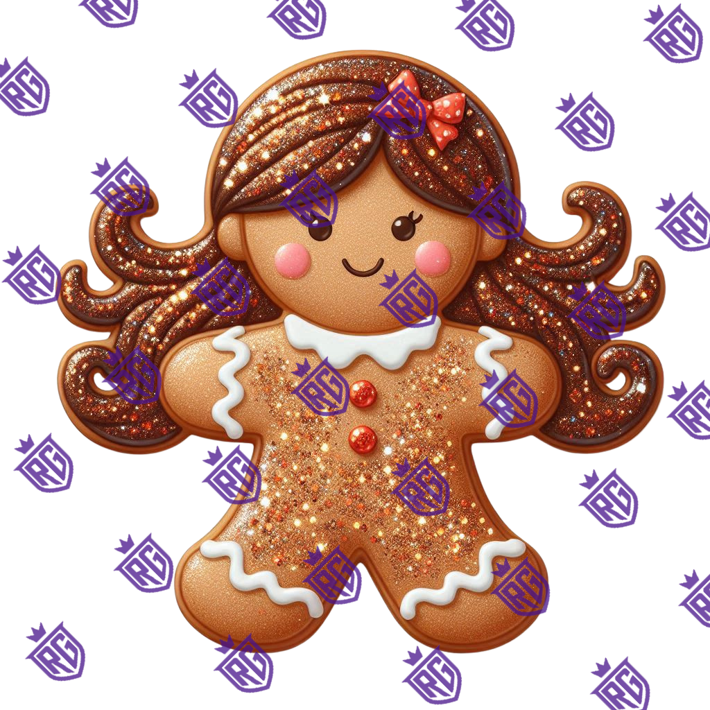 Gingerbread Acrylic Blank With Decal