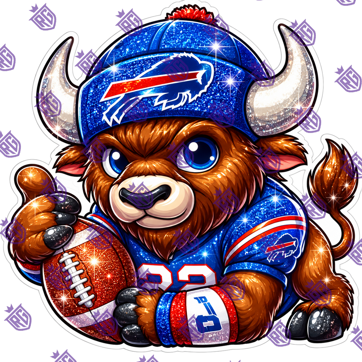 Buffalo Acrylic blank With Decal