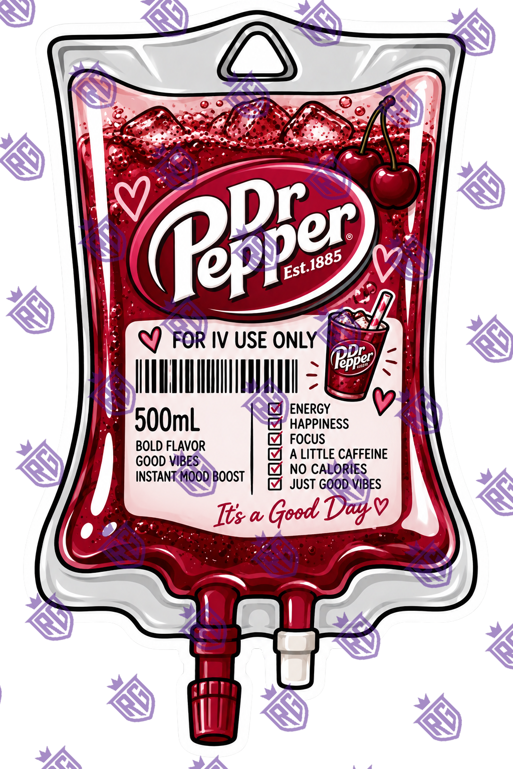 Dr Pepper Acrylic blank With Decal