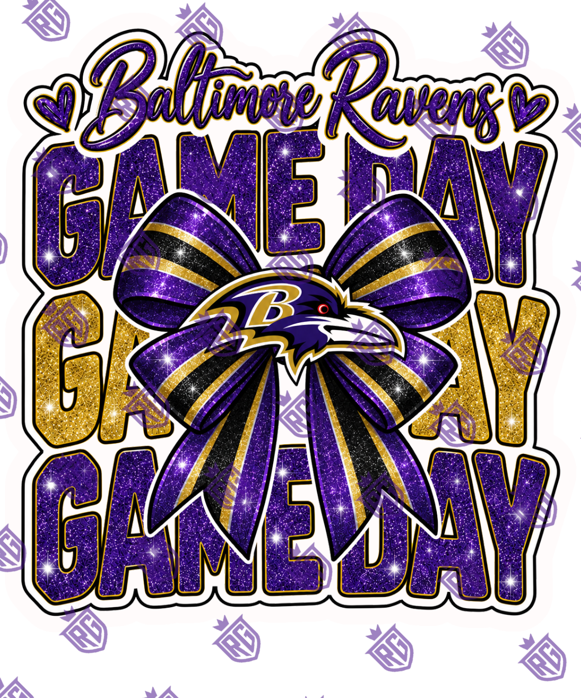 Ravens Acrylic blank With Decal