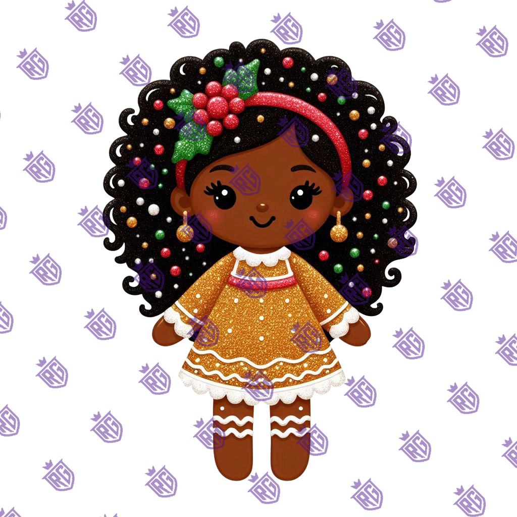 Gingerbread Acrylic Blank With Decal