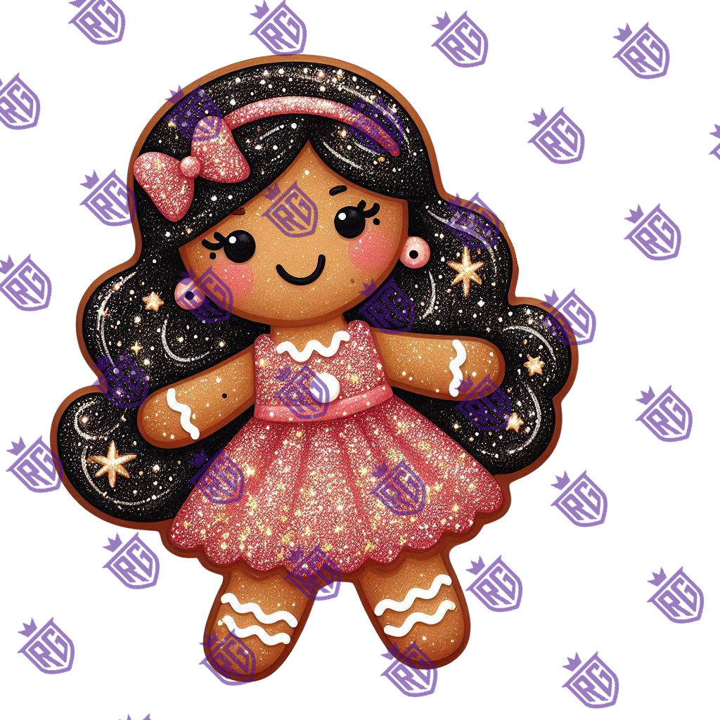 Gingerbread Acrylic Blank With Decal