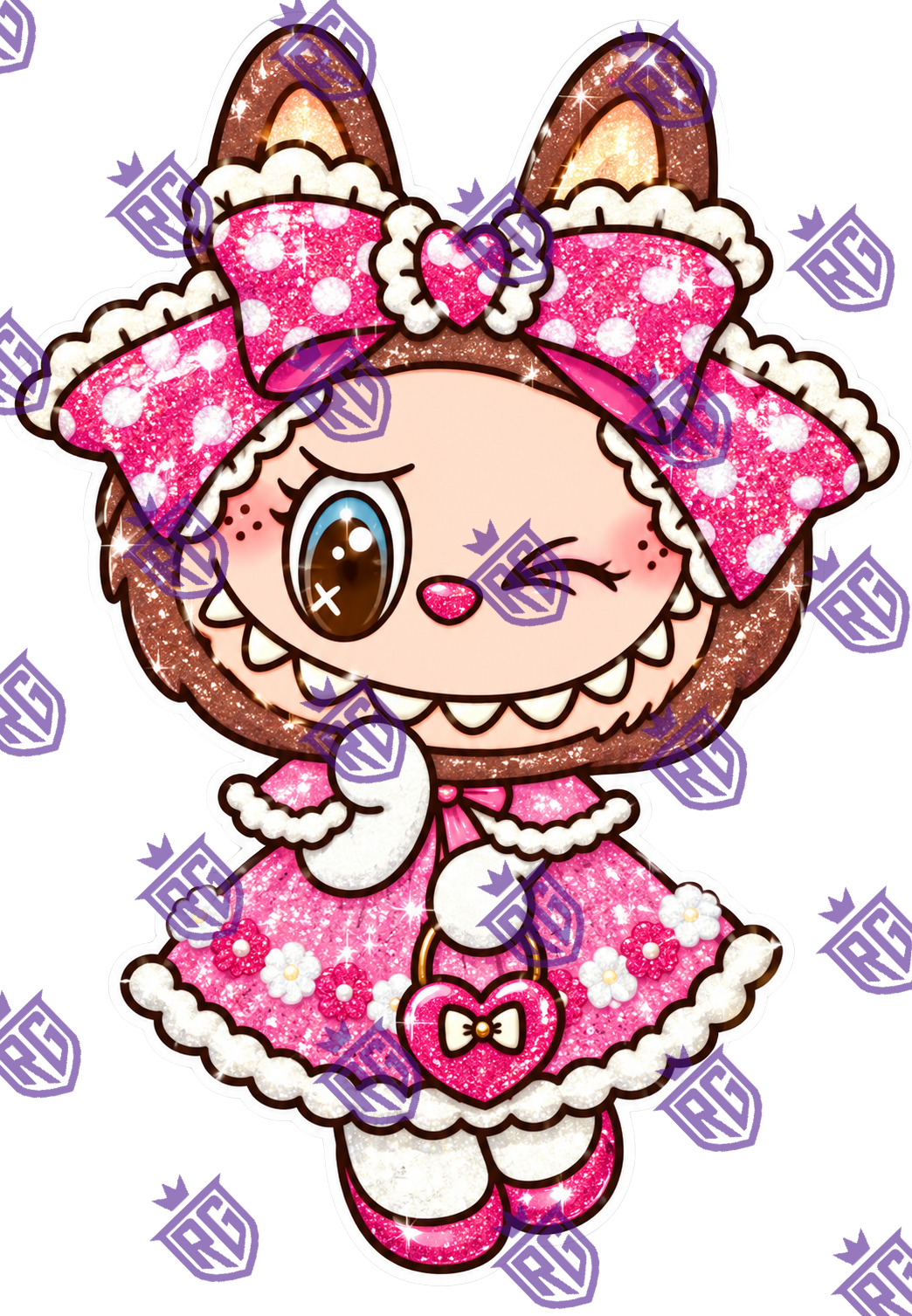 Labubu Girl Acrylic Blank With Decal