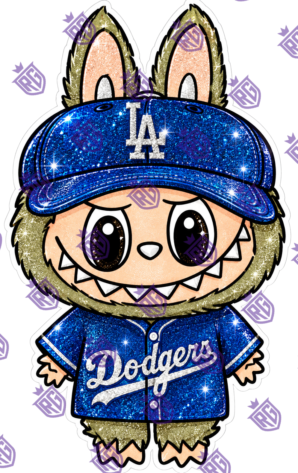 Labubu Dodgers Acrylic Blank With Decal
