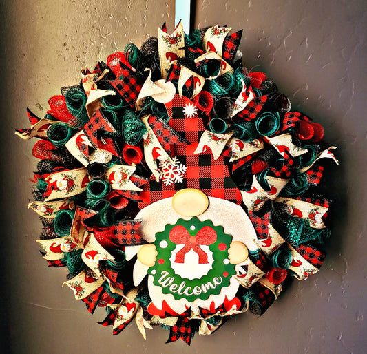 Christmas Gnome Wreath