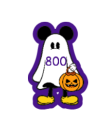 Halloween Badge Reel Acrylic Blanks With Decal