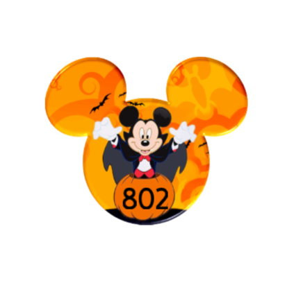 Halloween Badge Reel Acrylic Blanks With Decal