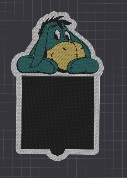 Donkey Sticky Note Holder STL FILE (DIGITAL DOWNLOAD)