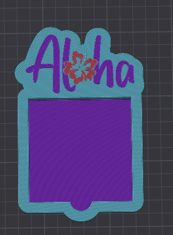 Aloha Sticky Note Holder STL FILE (DIGITAL DOWNLOAD)
