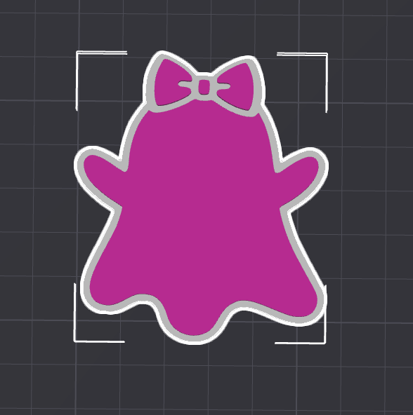 ghost bow Badge reel STL FILE (DIGITAL DOWNLOAD)