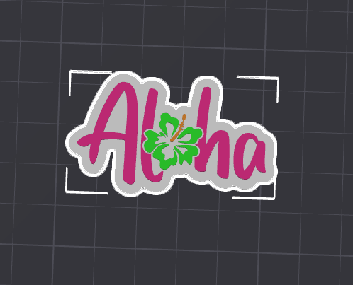Aloha Badge reel STL FILE (DIGITAL DOWNLOAD)