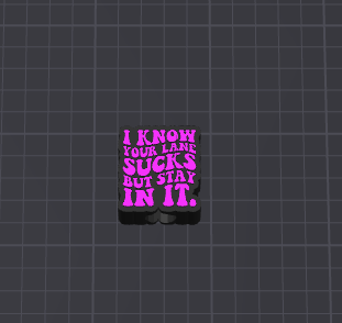 I know your lane sucks Straw Topper STL FILE (DIGITAL DOWNLOAD)