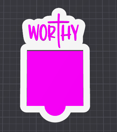 Worthy Sticky Note Holder STL FILE (DIGITAL DOWNLOAD)